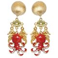 Carlo Zini  Octopus earrings